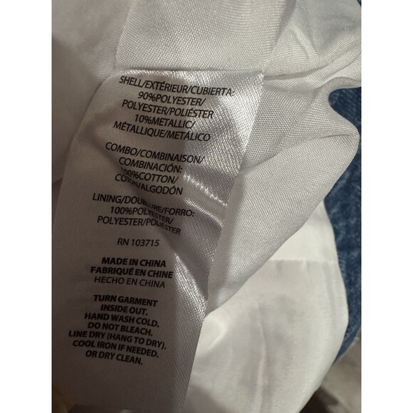 Nanette Lepore New Pink Tweed Jacket with Fringe Denim Trims Size M - Picture 7 of 7